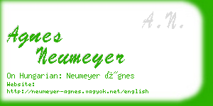 agnes neumeyer business card